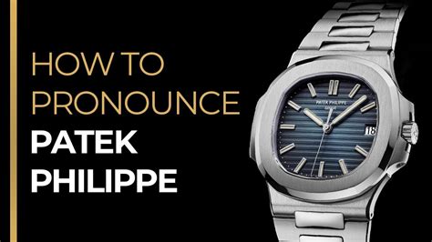 patek pronunciation